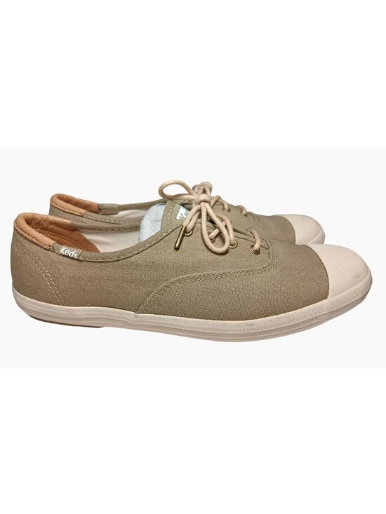 Keds Shoes - Keds x Forestbound Champion Womens Khaki Taupe Canvas Sneakers Size 8 Rubber Toe
